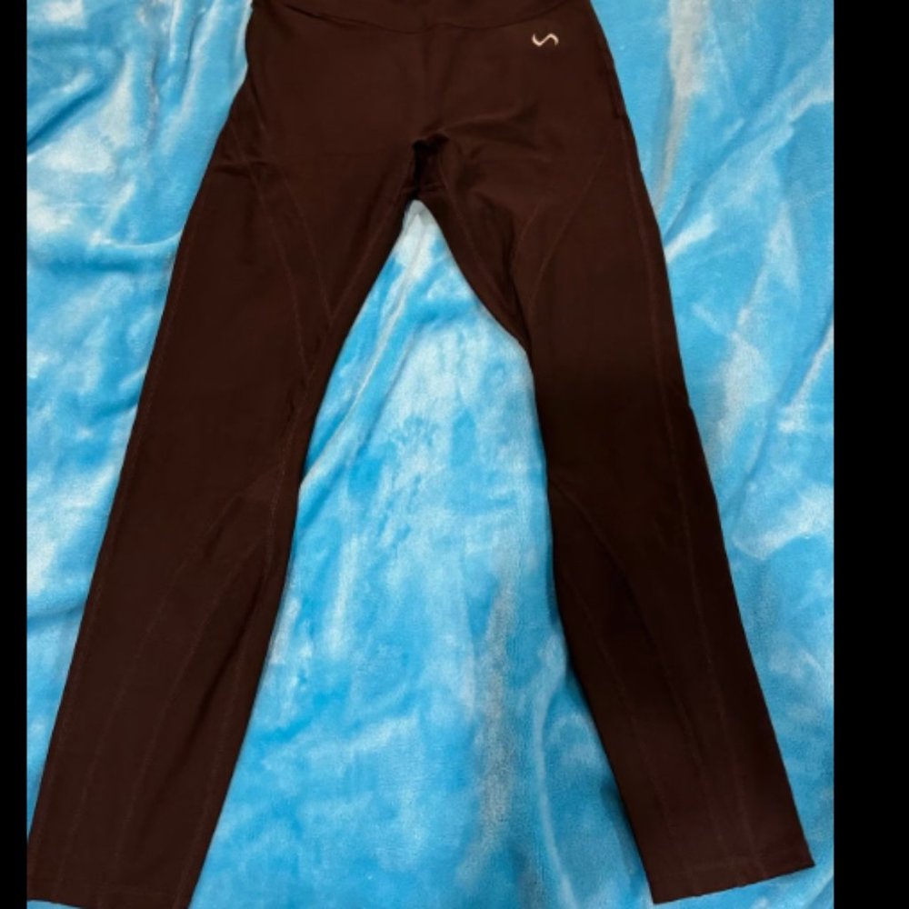 Take Life Further (TLF) Black Leggings with Mesh - M